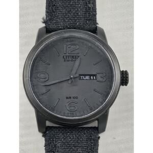 Citizen Men's Eco-Drive Weekender All Black Nylon 42mm Steel Watch BM8475-00F